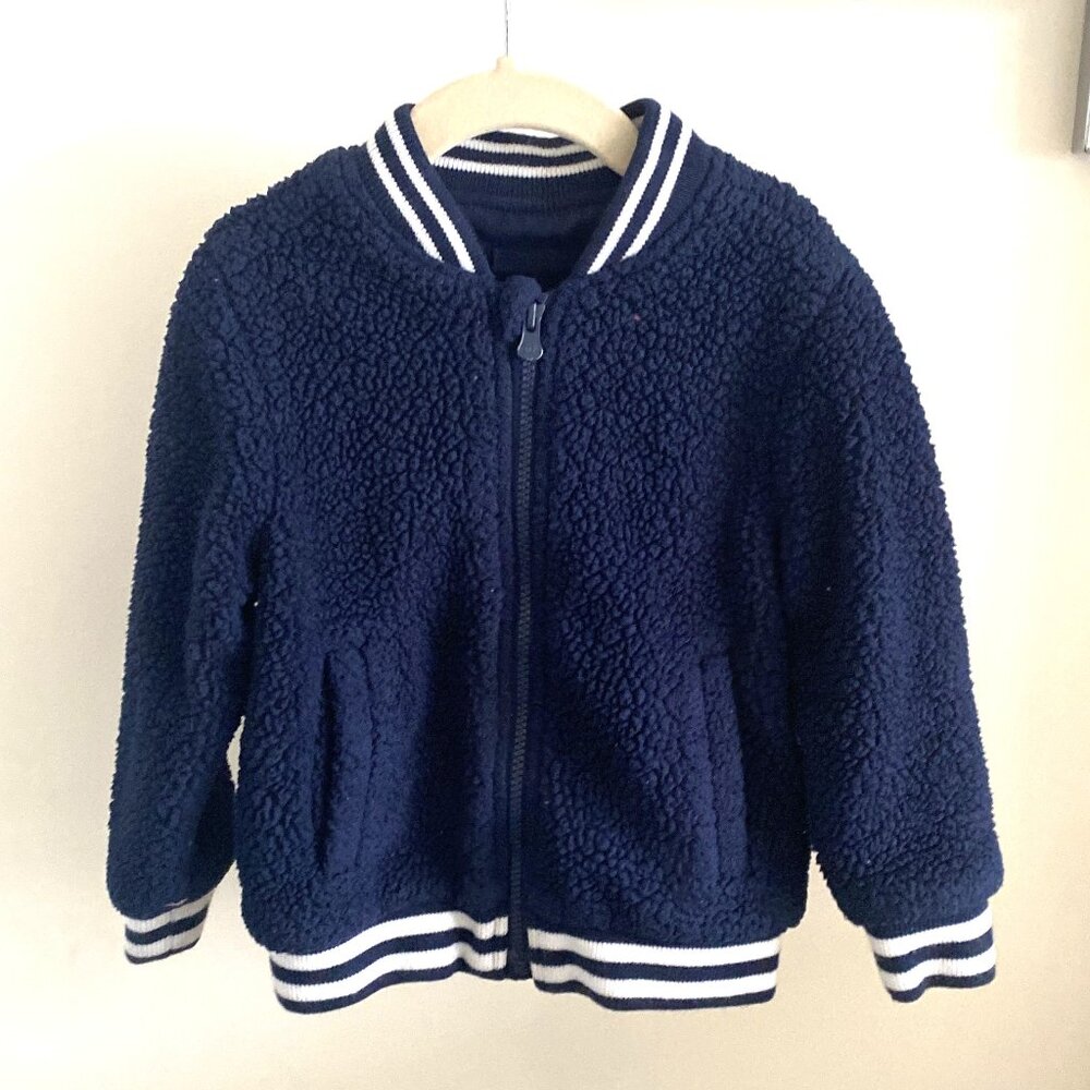 Baby Gap Fleece Navy Jacket 4T